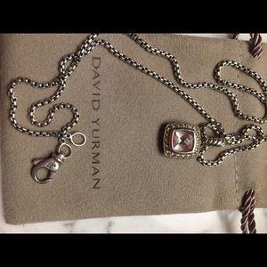 David Yurman petite Albion Necklace Morganite